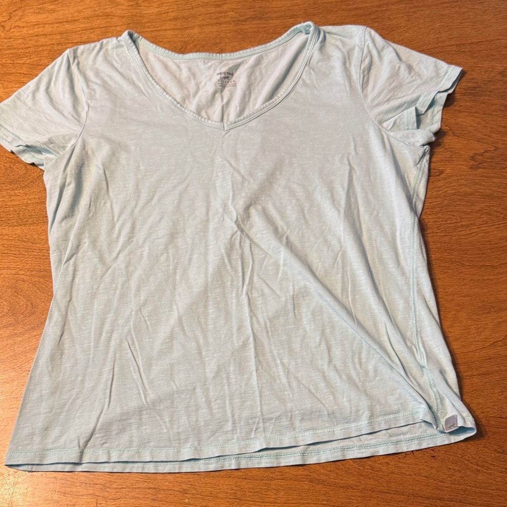 Horny Toad Light Blue V-Neck Tee